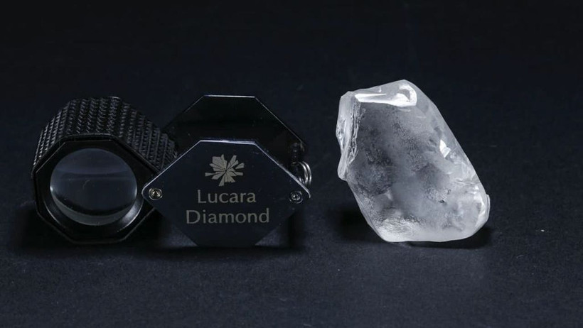 Viên kim cương khai thác từ mỏ Karowe tại Botswana. (Nguồn: Lucara Diamond)