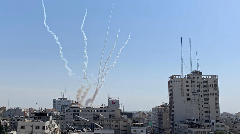 Rocket được phóng từ Dải Gaza ngày 14/11/2019. (Nguồn: Reuters)