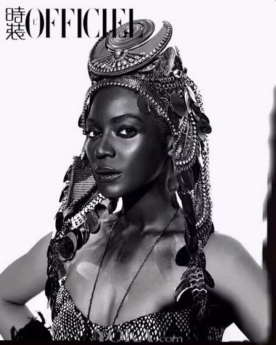 Beyoncé hóa thân "Nữ hoàng châu Phi" trên bìa báo ảnh 8