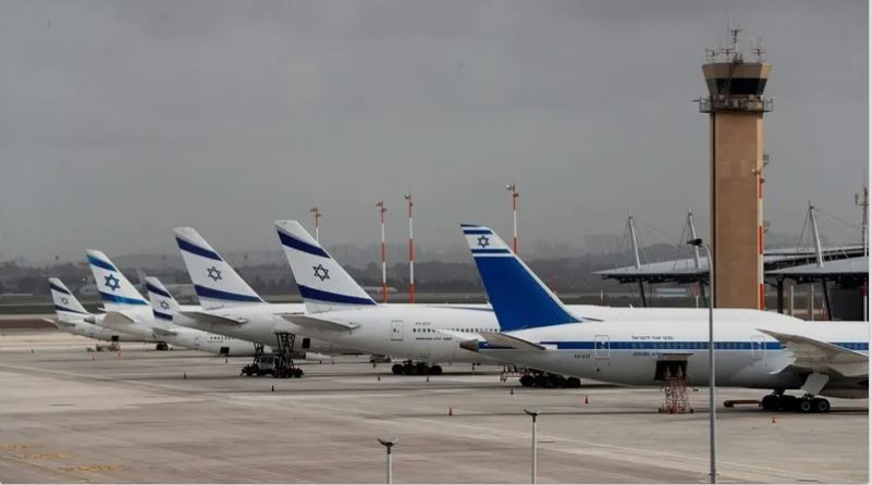 Máy bay của El Al Israel Airlines trên đường băng sân bay quốc tế Ben Gurion ở Lod, gần Tel Aviv, Israel. (Nguồn: Reuters)