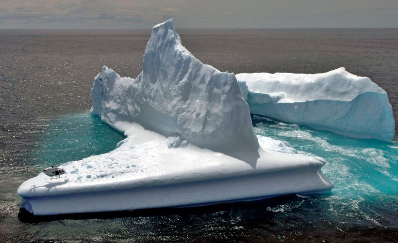 Băng trôi ngoài khơi Dunedin, New Zealand. (Nguồn: AFP/TTXVN)