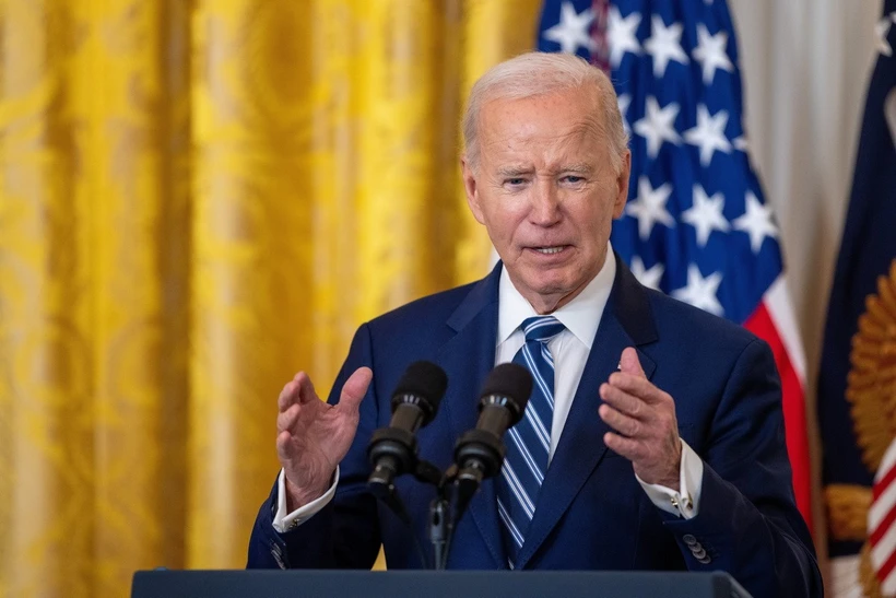 Tổng thống Mỹ Joe Biden chuẩn bị rời nhiệm sở trong vài ngày tới. (Nguồn: THX/TTXVN) 