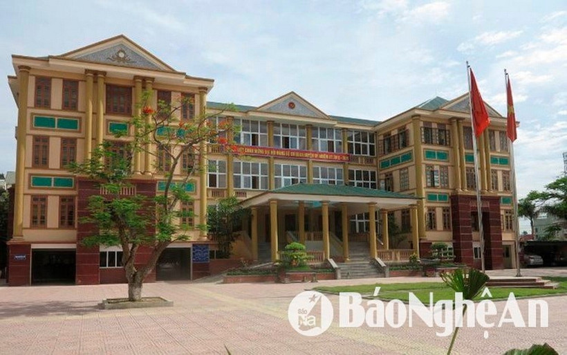 Trụ sở Huyện ủy Đô Lương, Nghệ An hiện tại. (Nguồn: Báo Nghệ An)