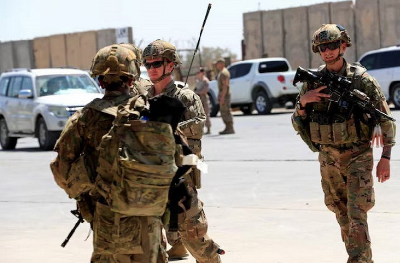 Binh sỹ Mỹ trong liên minh quân sự được triển khai tại căn cứ Taji ở phía Bắc thủ đô Baghdad, Iraq. (Nguồn: Reuters/TTXVN)