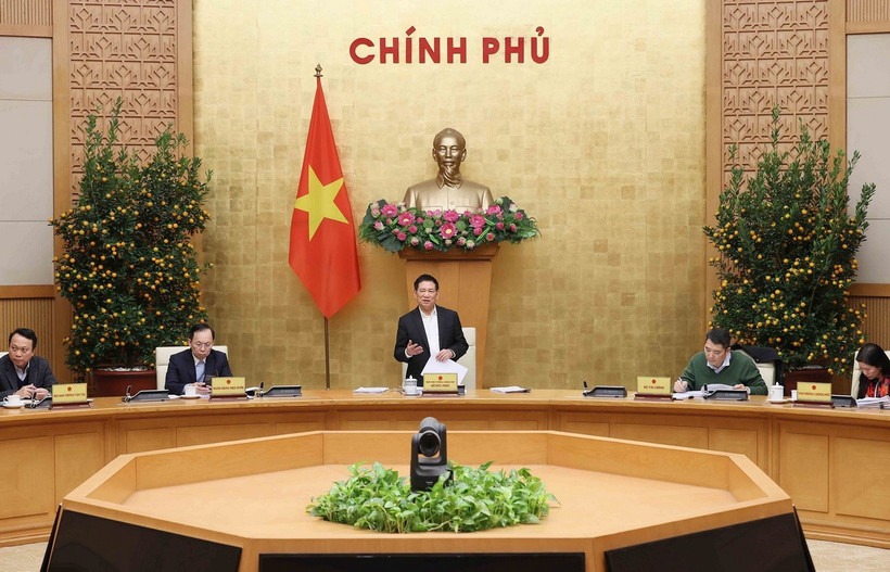 Phó Thủ tướng Hồ Đức Phớc phát biểu. (Ảnh: An Đăng/TTXVN)