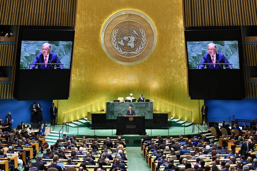 Tại Khóa họp 79 Đại hội đồng Liên hợp quốc, ngày 26/9/2024, các nhà lãnh đạo toàn cầu đã thông qua tuyên bố chính trị nhằm giải quyết các mối đe dọa của tình trạng kháng kháng sinh (AMR). (Nguồn: THX/TTXVN)