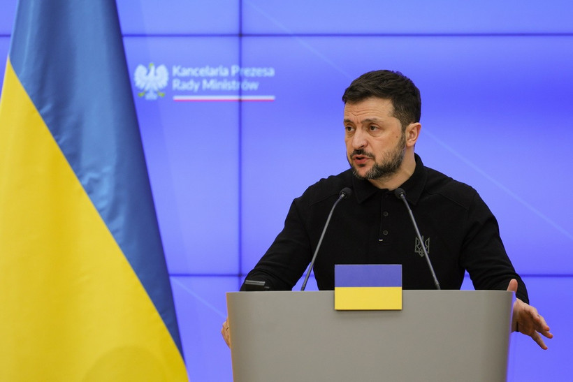 Ngày 12/2/2025, Tổng thống Mỹ Donald Trump đã điện đàm với Tổng thống Ukraine Volodymyr Zelensky (ảnh), thảo luận “cơ hội nhằm đạt được” hòa bình với Nga. (Nguồn: PAP/TTXVN)