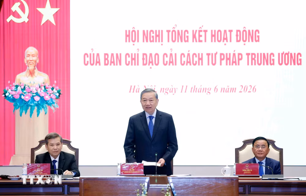 Tổng Bí thư, Chủ tịch nước Tô Lâm: Cải cách tư pháp giai đoạn mới, bảo vệ công lý và kiến tạo niềm tin- Ảnh 1.