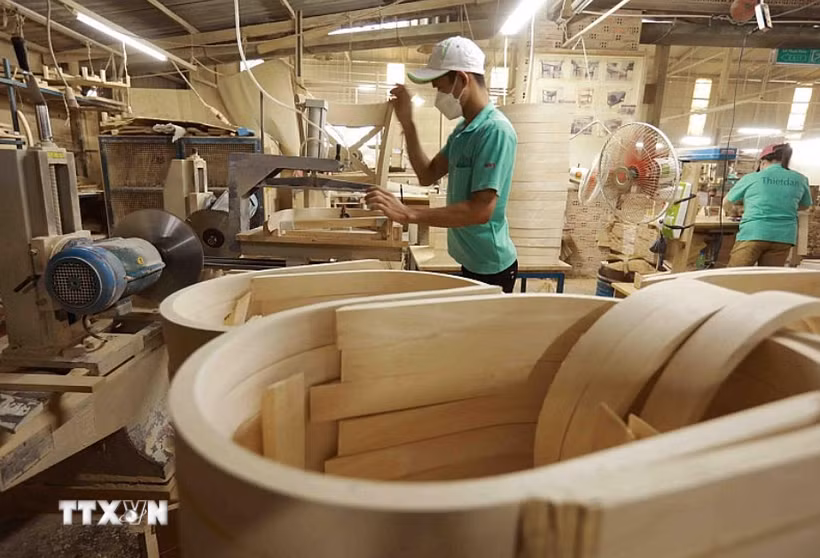 Các hiệp định thương mại tự do (FTA) đã giúp gia tăng cơ hội xuất khẩu gỗ và lâm sản. (Ảnh: TTXVN)