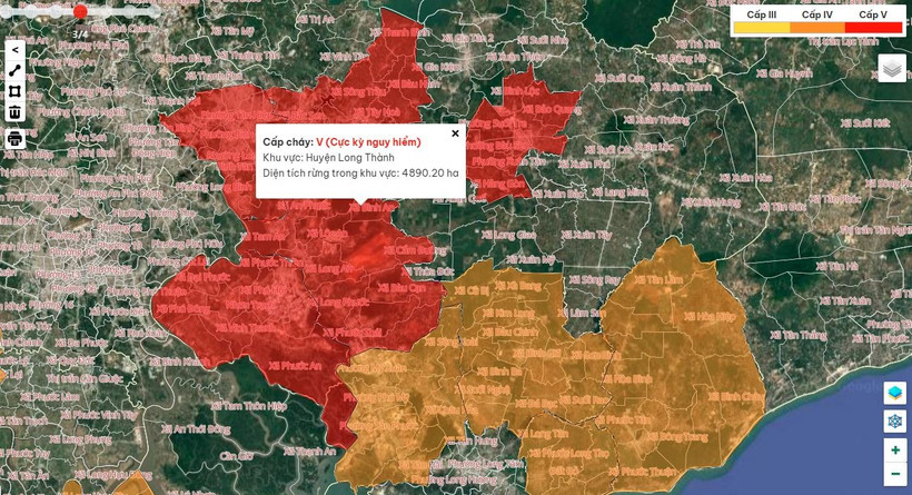 Hệ thống cảnh báo cháy rừng. (Nguồn: Cục Lâm nghiệp và Kiểm lâm)