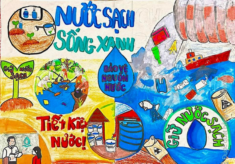 Tiết kiệm nước. (Nguồn: Cục Quản lý tài nguyên nước)