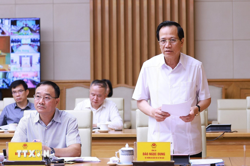 Bộ trưởng Bộ Dân tộc và Tôn giáo Đào Ngọc Dung. (Ảnh: Dương Giang/TTXVN)