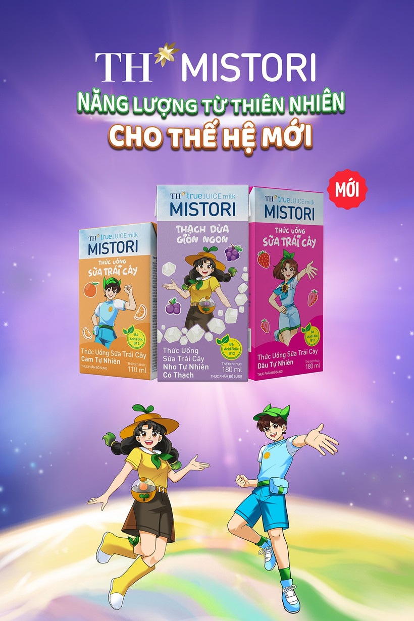 Tập đoàn TH ra mắt bộ đôi thức uống sữa trái cây MISTORI mới.