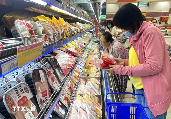 Đảm an toàn thực phẩm. (Ảnh: Hương Giang/TTXVN)