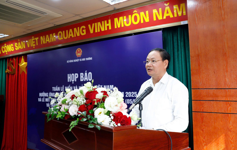 Thứ trưởng Bộ Nông nghiệp và Môi trường Lê Minh Ngân. (Ảnh: Khương Trung)