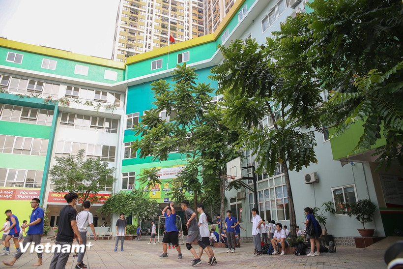 Mỗi mái trường là khu vườn của sự sống xanh. (Ảnh: Hùng Võ/Vietnam+)