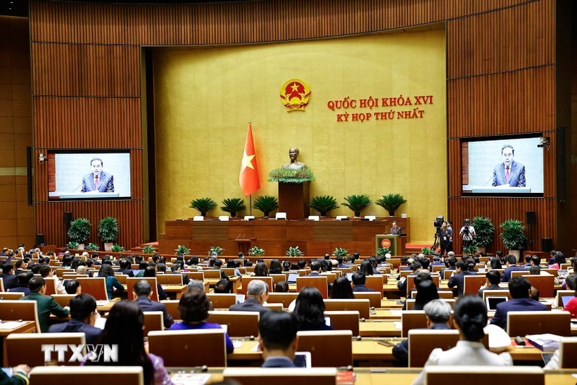 Kỳ họp thứ Nhất, Quốc hội khóa XVI. (Nguồn ảnh: TTXVN) 