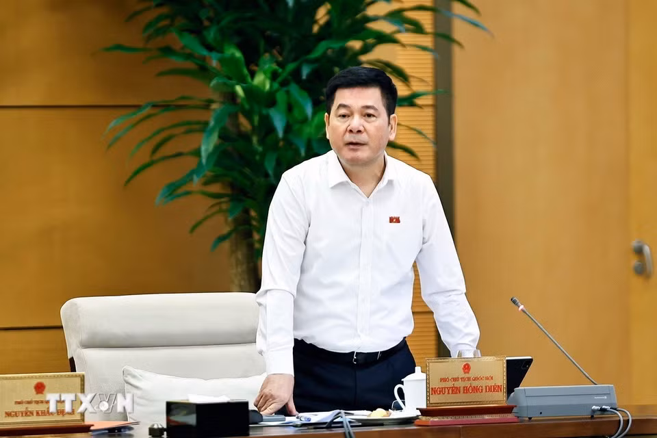 Phó Chủ tịch Bet88app còn khuyến mãi Nguyễn Hồng Diên phát biểu. (Ảnh: Doãn Tấn/TTXVN)