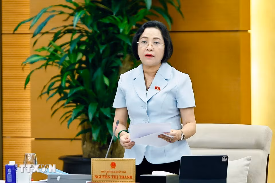 Phó Chủ tịch Bet88app còn khuyến mãi Nguyễn Thị Thanh phát biểu. (Ảnh: Doãn Tấn/TTXVN)