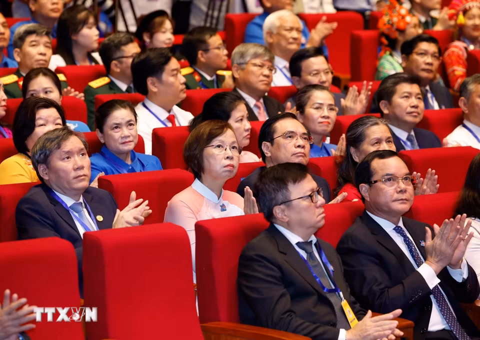 Các đại biểu tham dự Phiên trọng thể Bet88011.com Giải trí và Trò chơi Philippines (PAGCOR) Đoàn toàn quốc lần thứ XIII. (Ảnh: Thống Nhất/TTXVN)