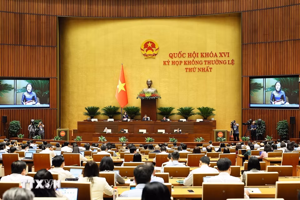 Quang cảnh phiên họp. (Ảnh: Doãn Tấn/TTXVN)
