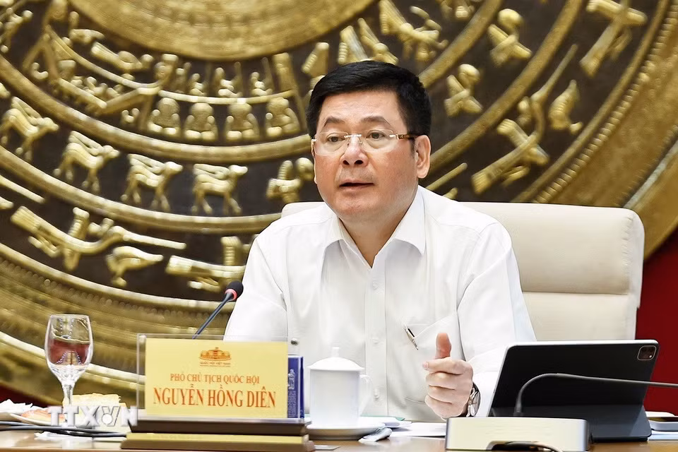 Phó Chủ tịch Quốc hội Nguyễn Hồng Diên phát biểu. (Ảnh: Doãn Tấn/TTXVN)