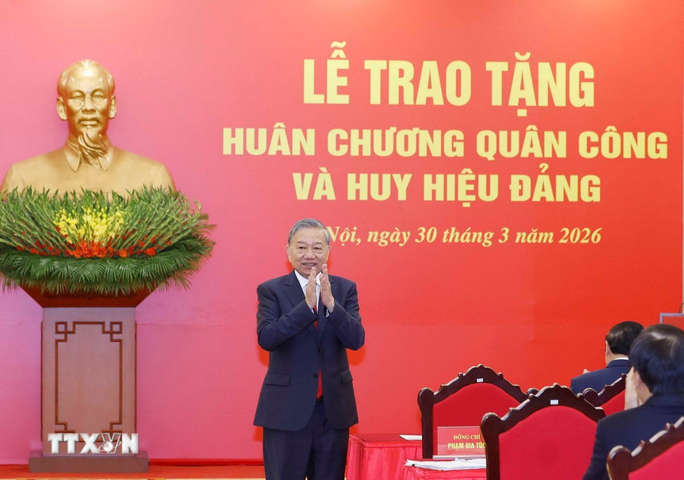 Bet8801234.com cá cược độc quyền Tô Lâm chủ trì buổi lễ. (Ảnh: Thống Nhất/TTXVN)
