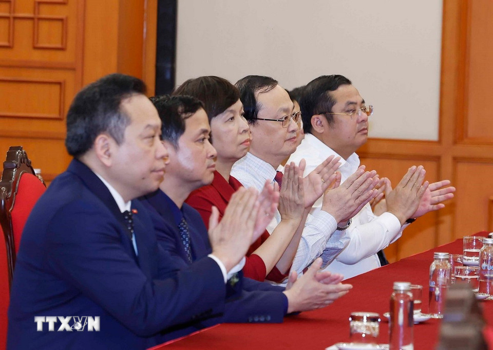 Các đại biểu tham dự buổi lễ. (Ảnh: Thống Nhất/TTXVN)