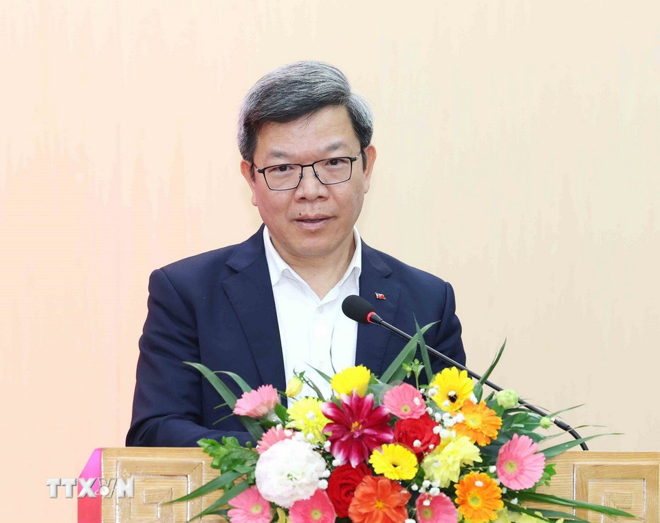 Ông Tống Văn Thanh, Vụ trưởng Vụ Báo chí-Xuất bản, Ban Tuyên giáo và Dân vận Trung ương thông tin, về tình hình báo Xuân năm 2026. (Ảnh: Phương Hoa/TTXVN)