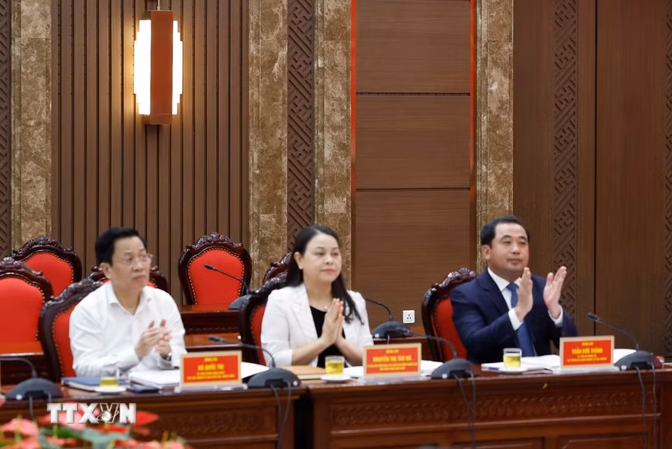 Đại biểu dự Hội nghị. (Ảnh: Thống Nhất/TTXVN)