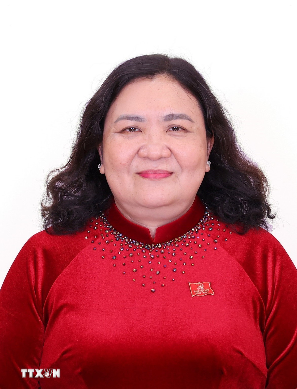 Đồng chí Hồ Thị Hoàng Yến, Phó Bí thư Thường trực Tỉnh ủy Vĩnh Long. (Ảnh: TTXVN)