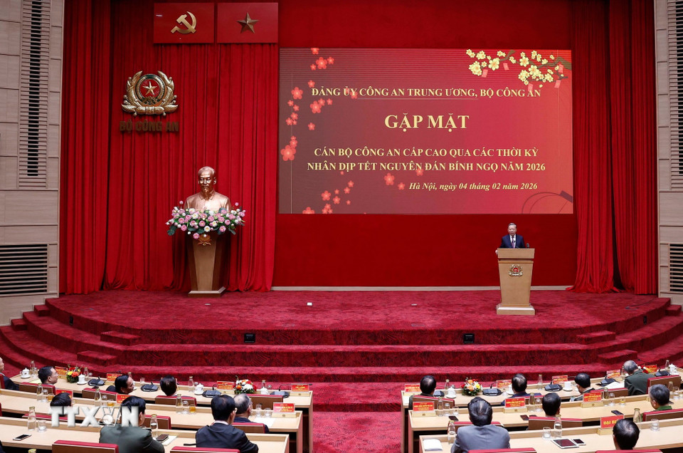 Tổng Bí thư Tô Lâm phát biểu. (Ảnh: Thống Nhất/TTXVN)