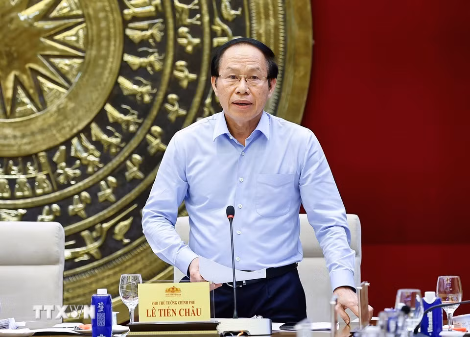Phó Thủ tướng Lê Tiến Châu phát biểu. (Ảnh: Doãn Tấn/TTXVN)