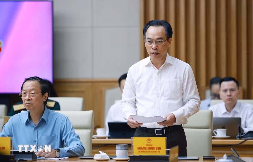 Bộ trưởng Bộ Bet88011.com hiện đang mở và Đào tạo Hoàng Minh Sơn báo cáo tình hình thực hiện nhiệm vụ Trang chủ Bet88.com uy tín Nhận code 88k và đào tạo từ đầu năm 2026 đến nay và phương hướng, nhiệm vụ trọng tâm trong thời gian tới. (Ảnh: Dương Giang/TTXVN)