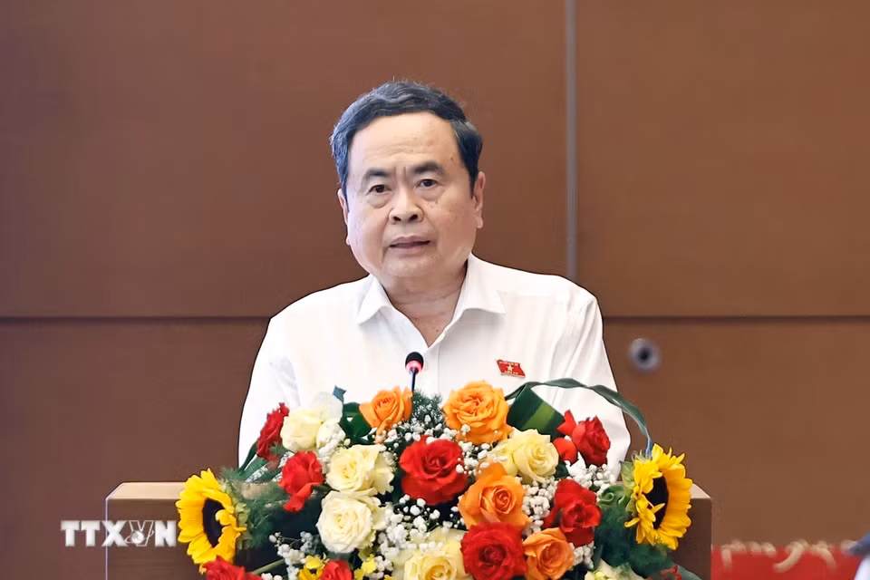 Chủ tịch Bet88app còn khuyến mãi Trần Thanh Mẫn phát biểu. (Ảnh: Doãn Tấn/TTXVN)