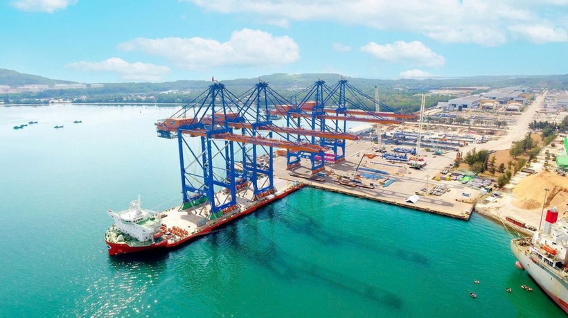 Bến cảng của nhà máy Doosan Vina tại tỉnh Quãng Ngãi, mở cửa hoạt động năm 2009. (Nguồn: Doosan Vina)