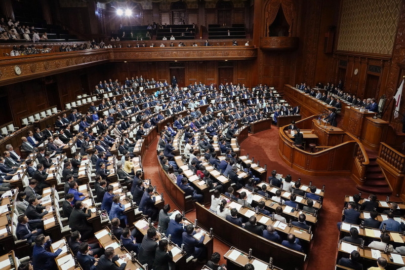 Toàn cảnh một phiên họp Quốc hội Nhật Bản ở Tokyo. (Ảnh: Kyodo/TTXVN)