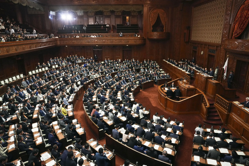 Toàn cảnh phiên họp Hạ viện Nhật Bản tại thủ đô Tokyo. (Ảnh: Kyodo/TTXVN)