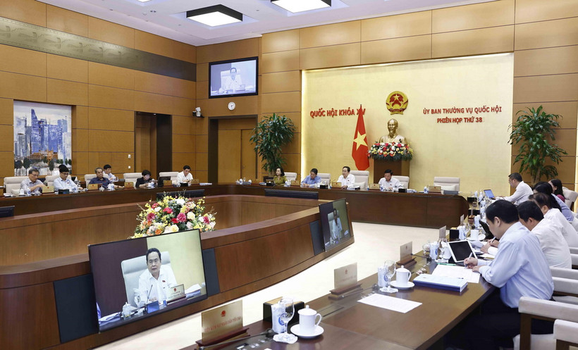 Chủ tịch Quốc hội Trần Thanh Mẫn phát biểu. (Ảnh: Doãn Tấn/TTXVN)