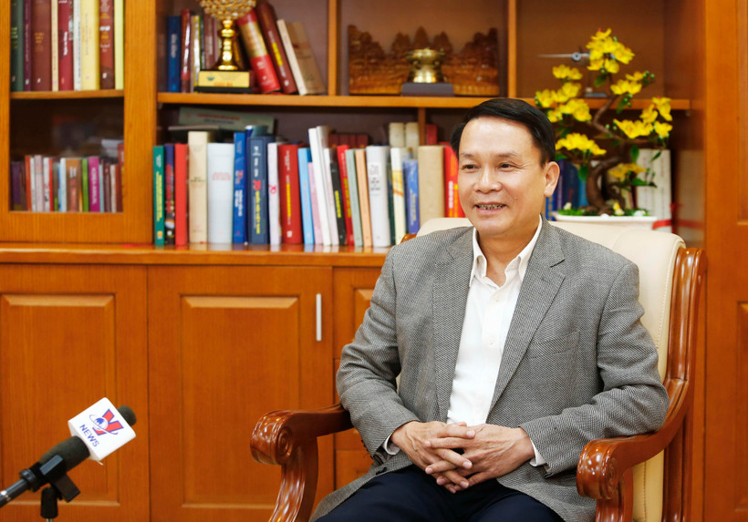 Tổng Giám đốc TTXVN Nguyễn Đức Lợi. (Ảnh: Lâm Khánh/TTXVN) 