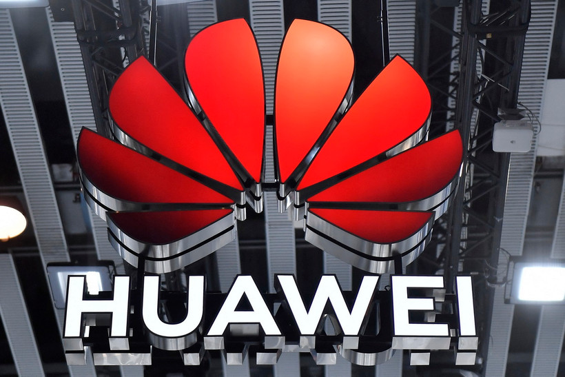Biểu tượng Huawei. (Ảnh: AFP/TTXVN) 