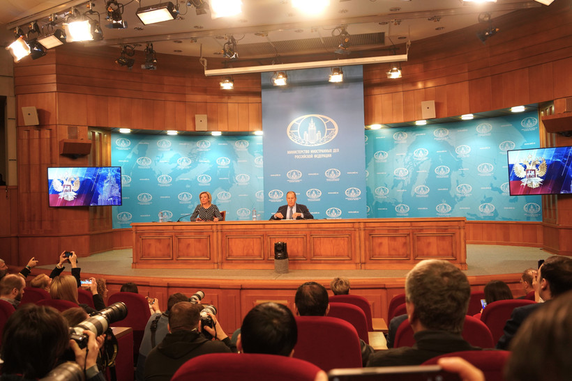 Quang cảnh cuộc họp báo. (Ảnh: Duy Trinh/TTXVN)