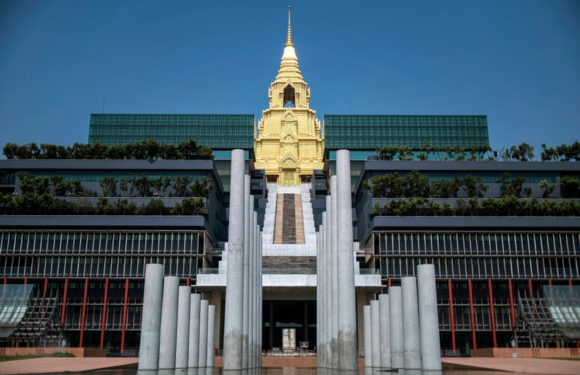 Tòa nhà Quốc hội Thái Lan ở Thủ đô Bangkok. (Ảnh: AFP/TTXVN)