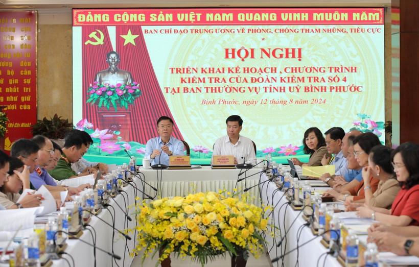 Phó Thủ tướng Chính phủ Lê Thành Long quán triệt nội dung làm việc. (Ảnh: TTXVN phát)