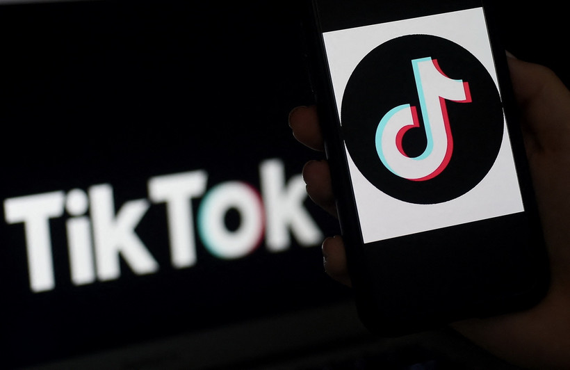 Biểu tượng ứng dụng TikTok. (Ảnh: AFP/TTXVN)