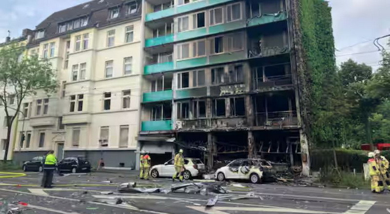 Hiện trường vụ hỏa hoạn. (Nguồn: AP)