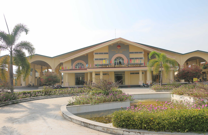 Khu vực Trạm Kiểm soát Liên hợp Cửa khẩu Quốc tế Tịnh Biên (An Giang) thông thoáng những ngày cận Tết Nguyên đán Giáp Thìn 2024. (Ảnh: Công Mạo/TTXVN)