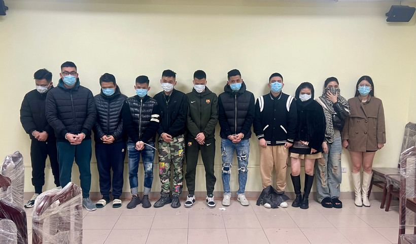 Nhóm đối tượng tụ tập sử dụng ma túy. (Nguồn: An ninh Thủ đô)