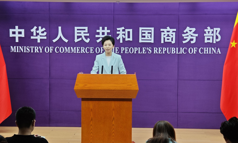 Người phát ngôn Bộ Thương mại Trung Quốc, bà He Yongqian. (Nguồn: GT)