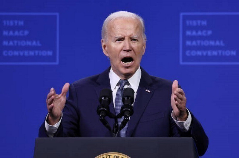 Tổng thống Mỹ Joe Biden phát biểu tại Las Vegas, Nevada, Mỹ, ngày 16/7/2024. (Ảnh: Getty Images/ TTXVN)